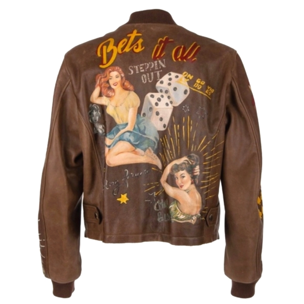 🎀SOLD🎁 Dolce & Gabbana Bull Leather Handmade Designer Jacket  IT50 L / IT48 M - Picture 2 of 9